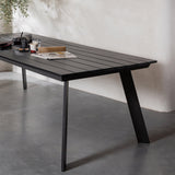 Veerle Outdoor - Esstisch - anthrazit/Aluminium/Polywood - Outdoor - Esstische - ALVAHOME