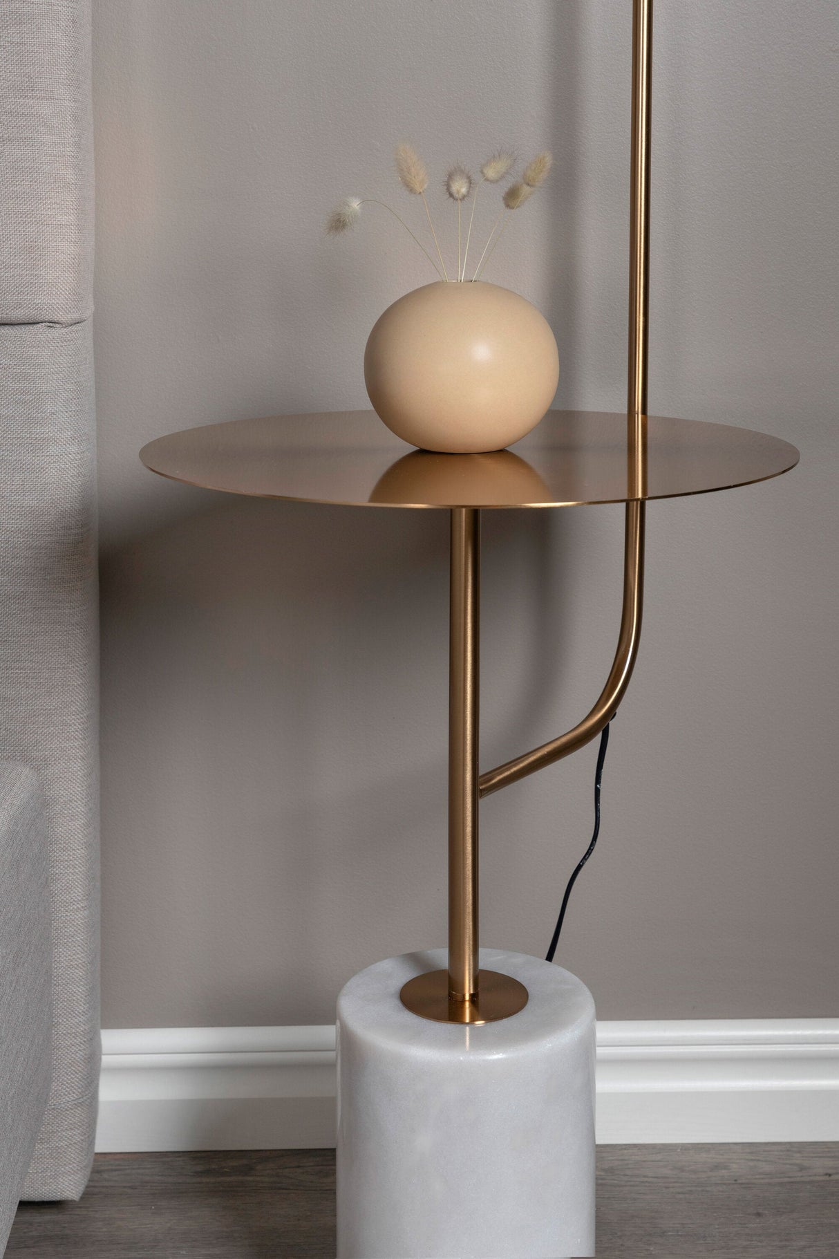 Vega Tischlampe - weiß/Stahl - Tischlampen - ALVAHOME