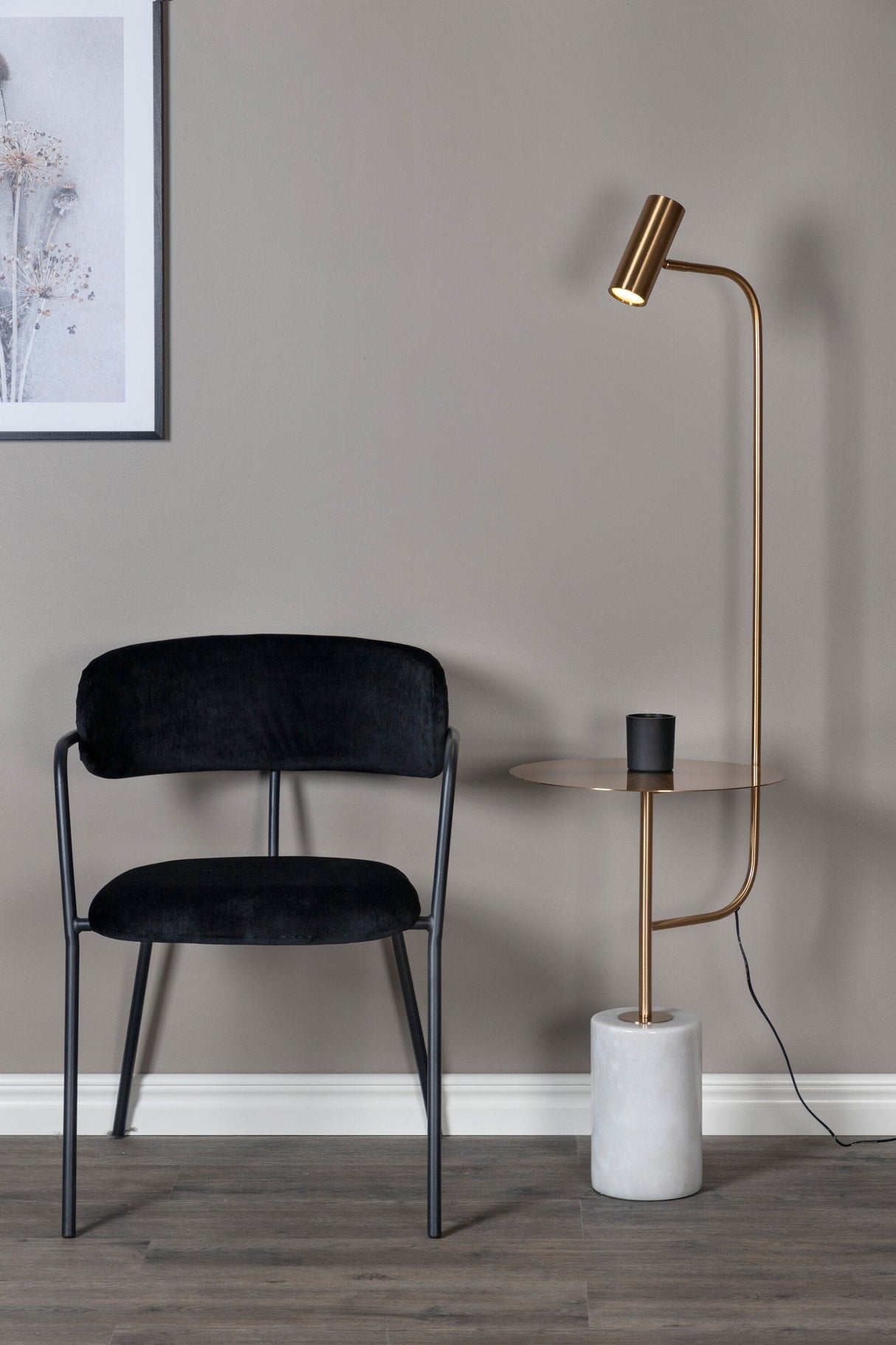 Vega Tischlampe - weiß/Stahl - Tischlampen - ALVAHOME