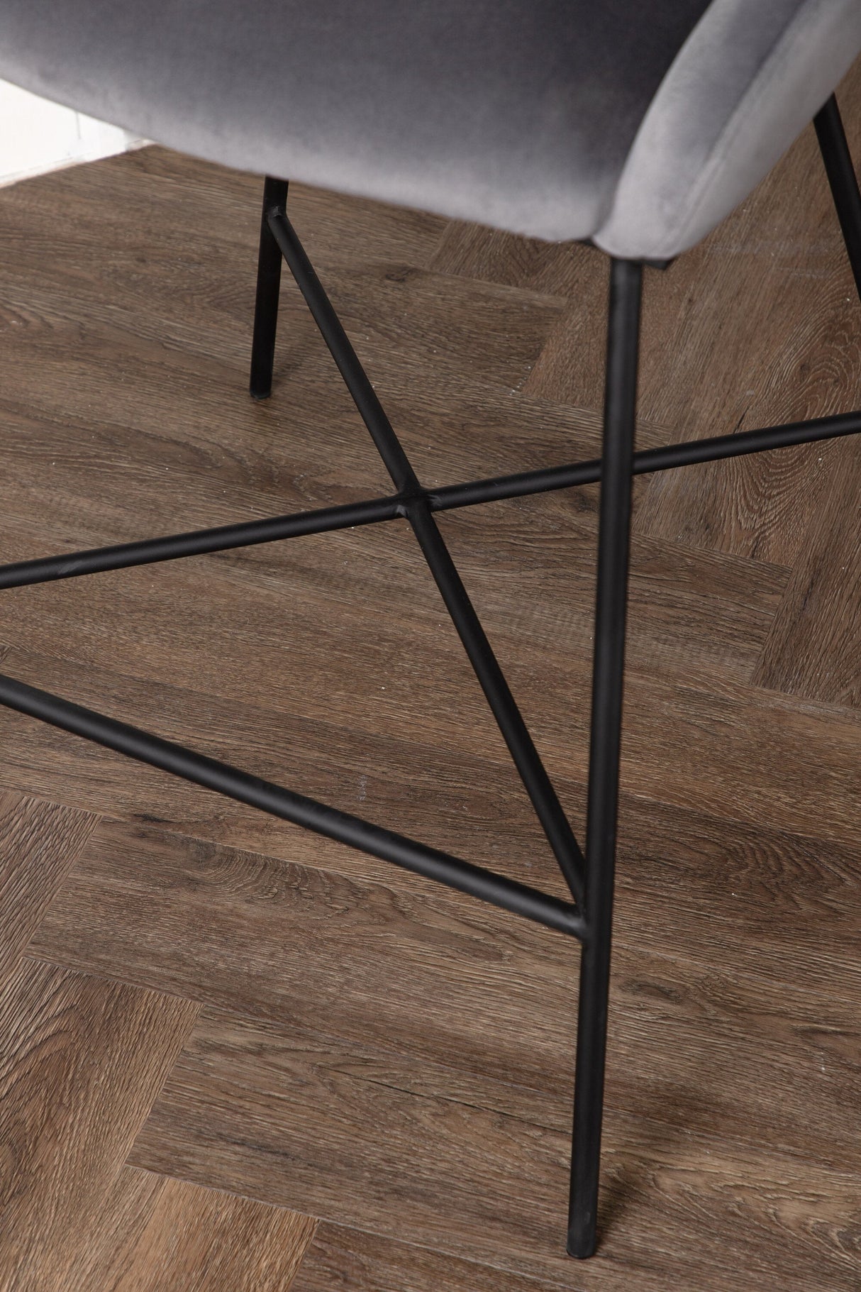 Velvet Barhocker - dunkelgrau/Stahl - Barhocker - ALVAHOME