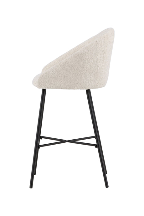 Velvet Barhocker - weiß/Stahl - Barhocker - ALVAHOME