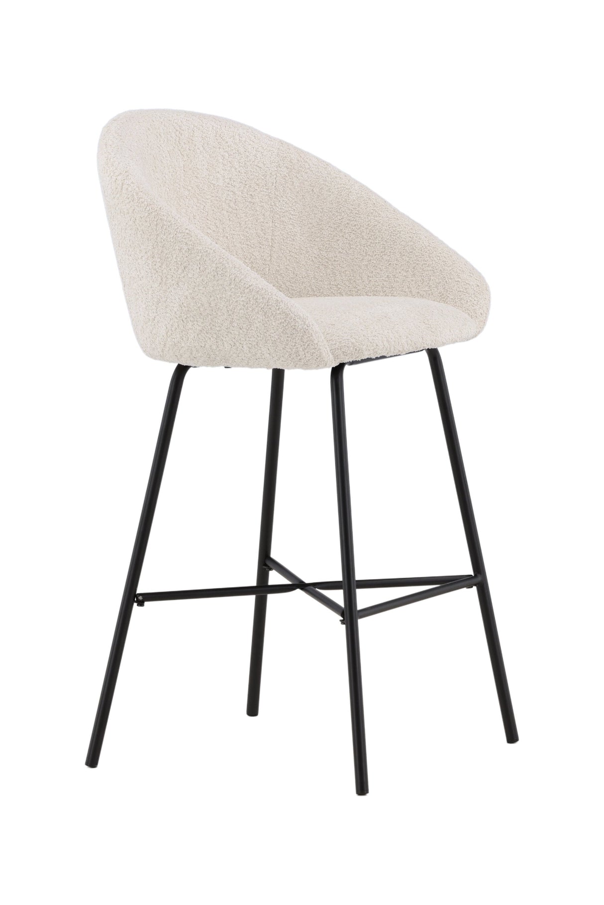 Velvet Barhocker - weiß/Stahl - Barhocker - ALVAHOME