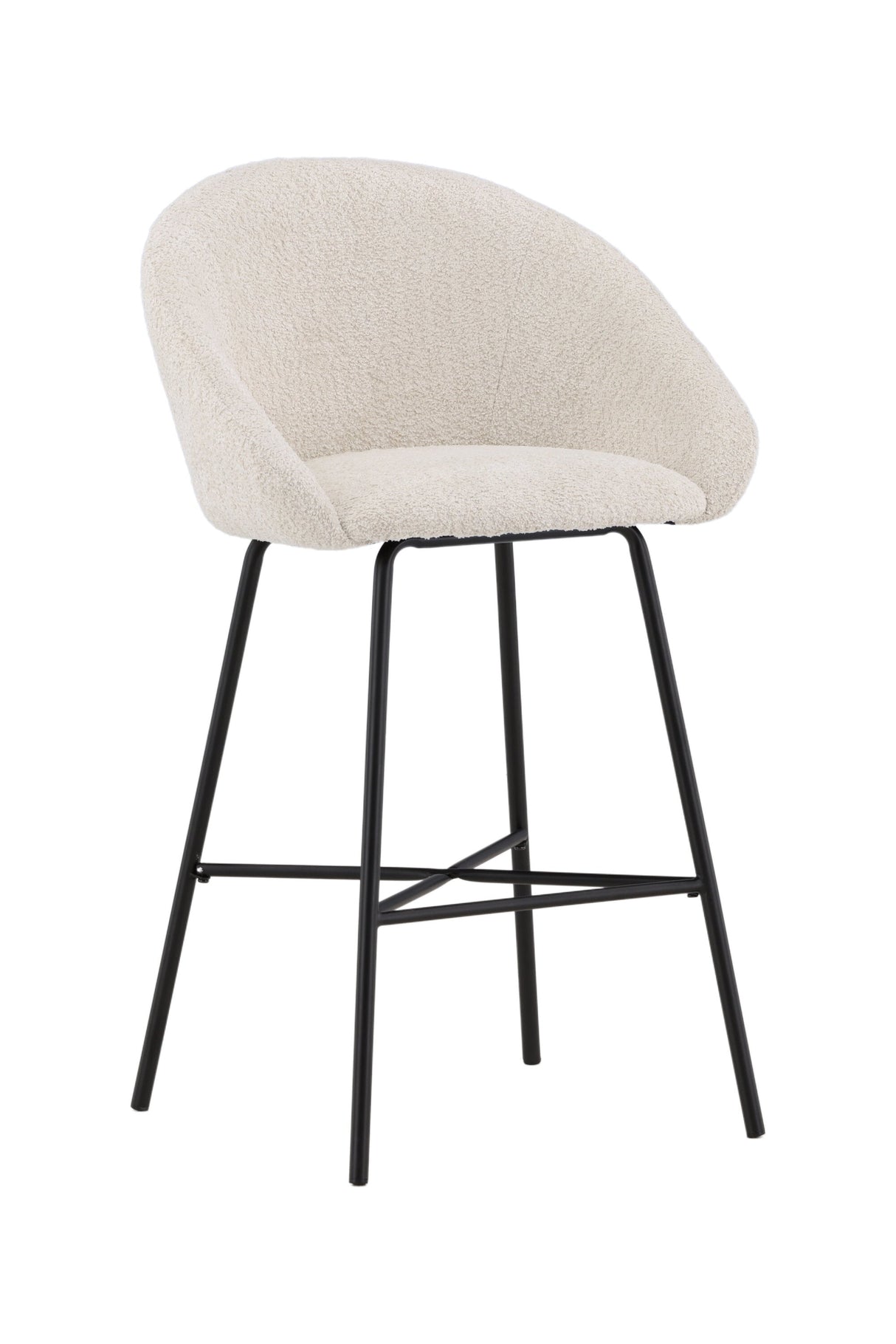 Velvet Barhocker - weiß/Stahl - Barhocker - ALVAHOME