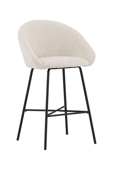 Velvet Barhocker - weiß/Stahl - Barhocker - ALVAHOME