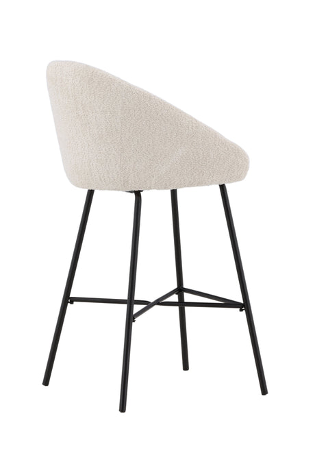 Velvet Barhocker - weiß/Stahl - Barhocker - ALVAHOME