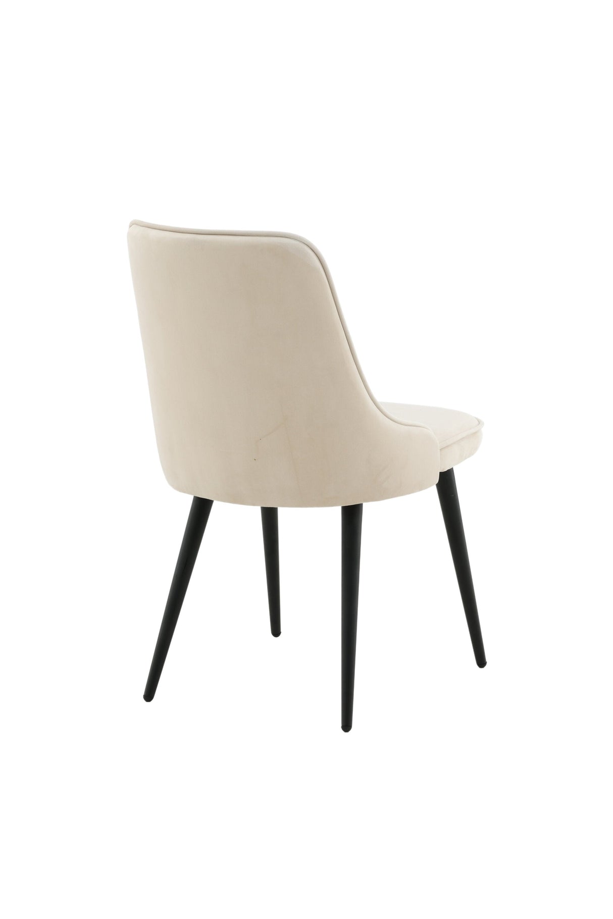 Velvet Deluxe Esszimmerstuhl - beige/Polyester - Samt - Essstühle - ALVAHOME