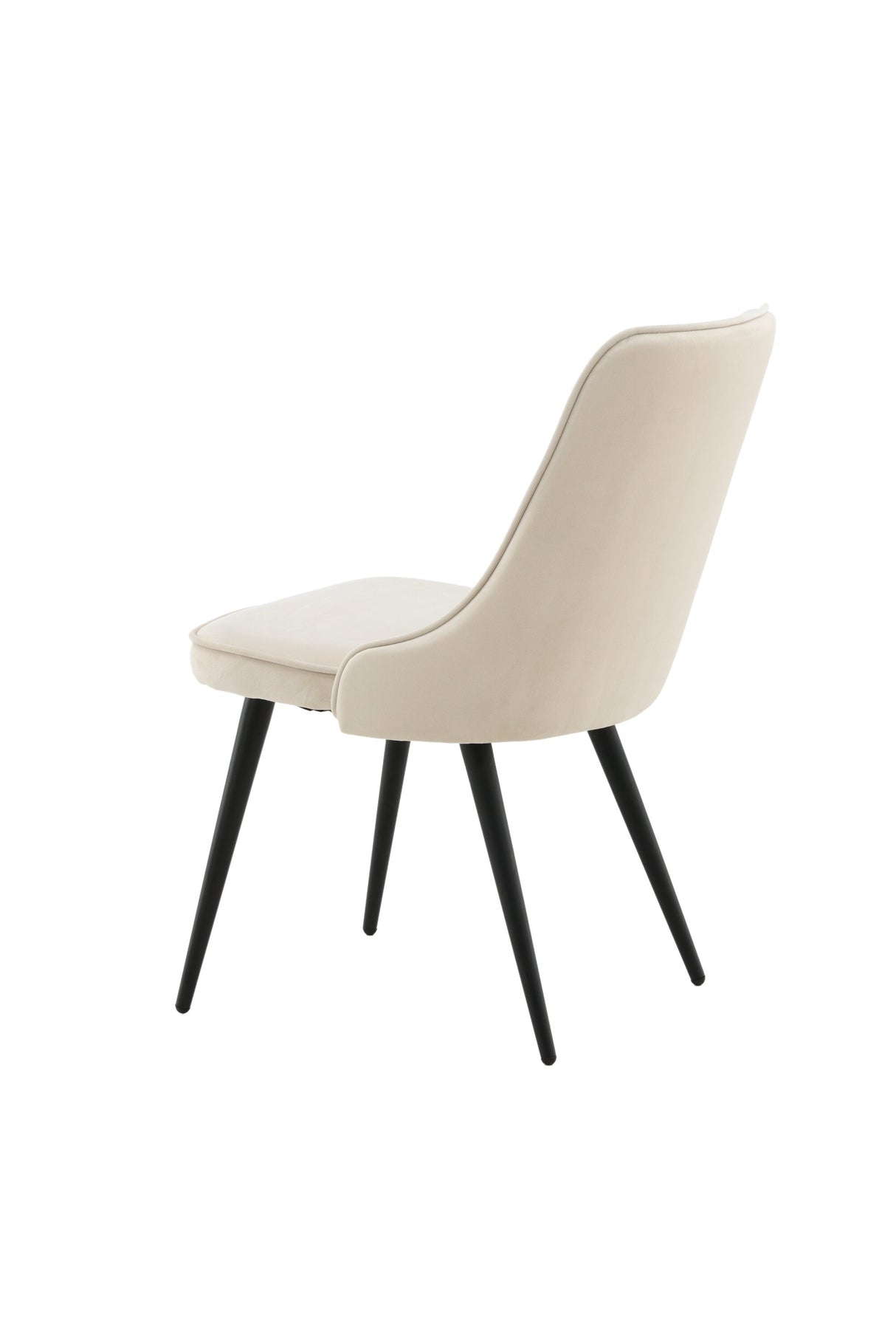 Velvet Deluxe Esszimmerstuhl - beige/Polyester - Samt - Essstühle - ALVAHOME