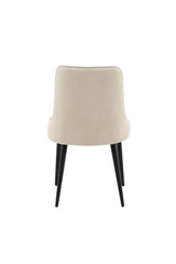 Velvet Deluxe Esszimmerstuhl - beige/Polyester - Samt - Essstühle - ALVAHOME