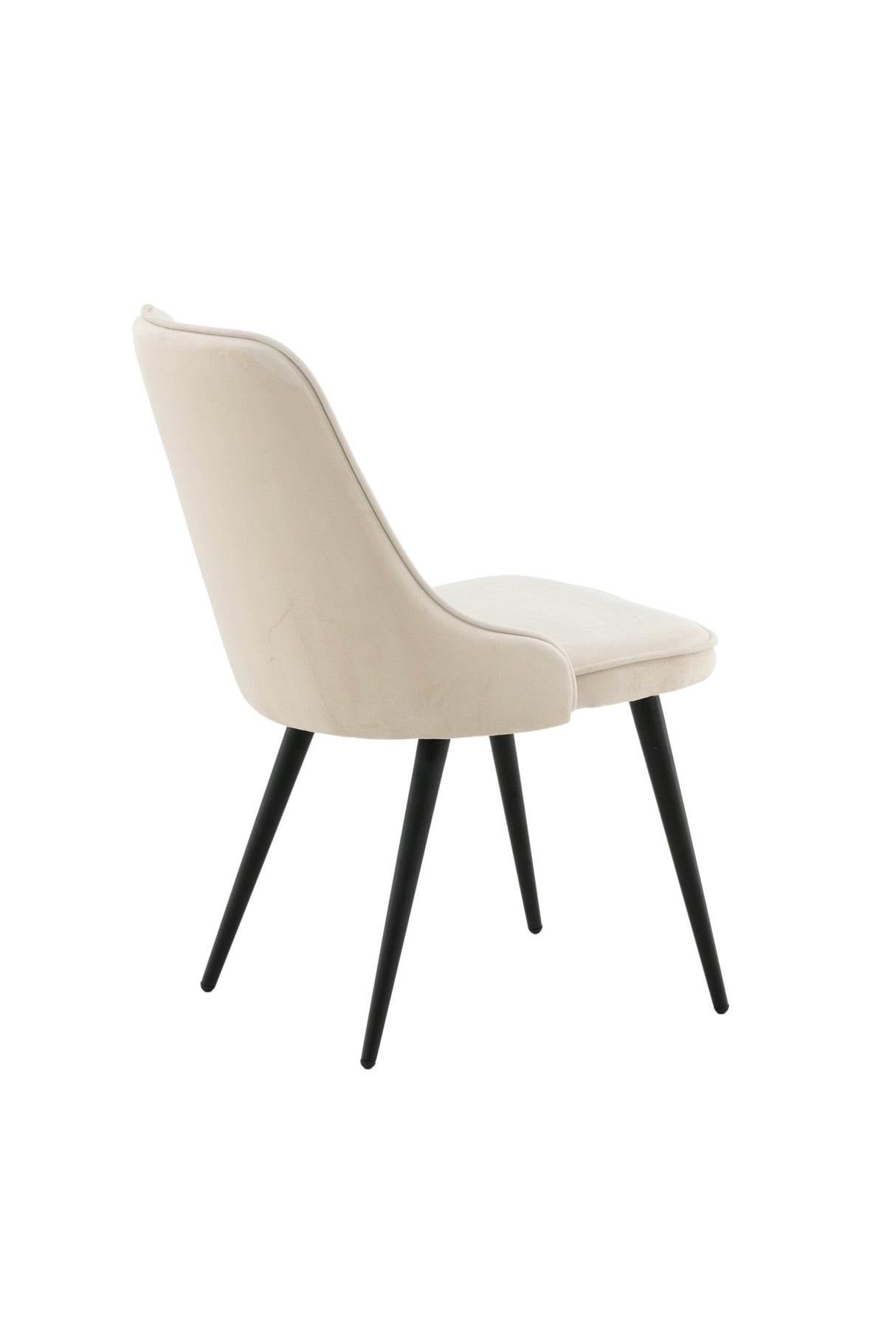 Velvet Deluxe Esszimmerstuhl - beige/Polyester - Samt - Essstühle - ALVAHOME