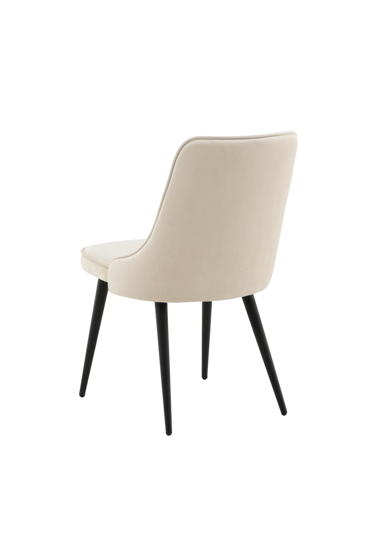 Velvet Deluxe Esszimmerstuhl - beige/Polyester - Samt - Essstühle - ALVAHOME
