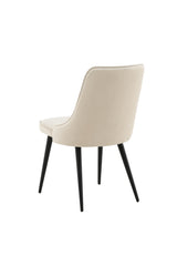 Velvet Deluxe Esszimmerstuhl - beige/Polyester - Samt - Essstühle - ALVAHOME