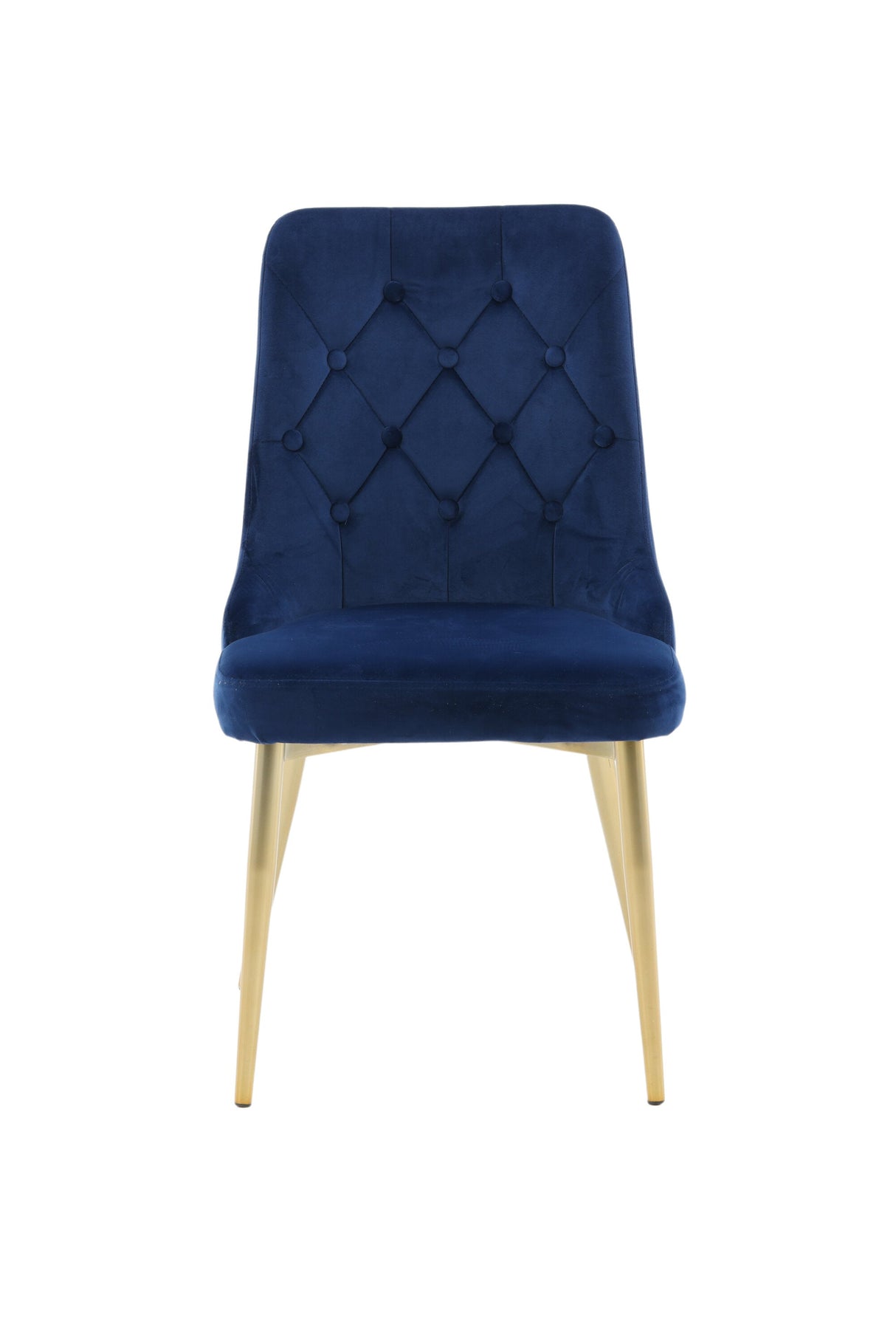 Velvet Deluxe Esszimmerstuhl - blau/Polyester - Samt - Essstühle - ALVAHOME