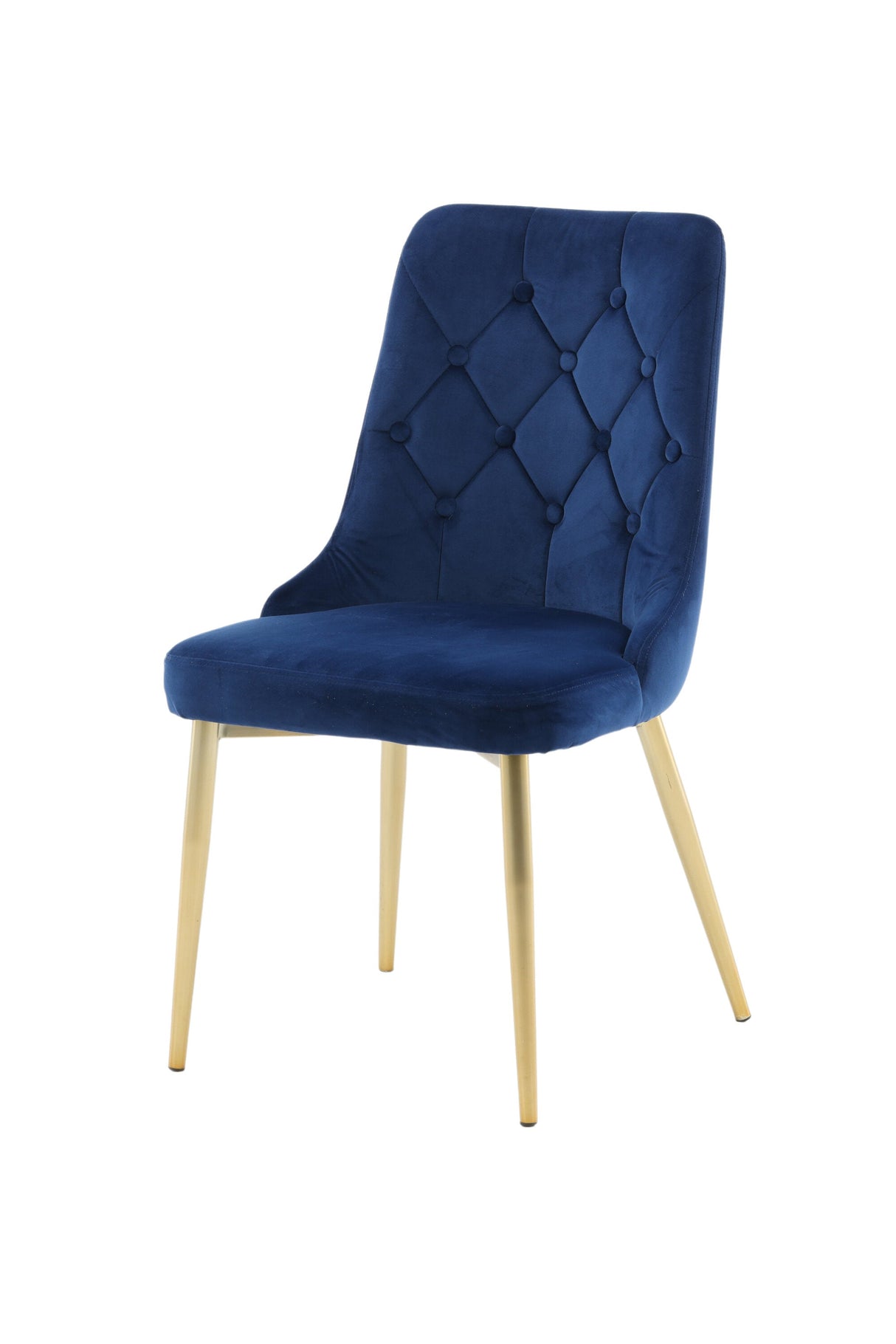 Velvet Deluxe Esszimmerstuhl - blau/Polyester - Samt - Essstühle - ALVAHOME