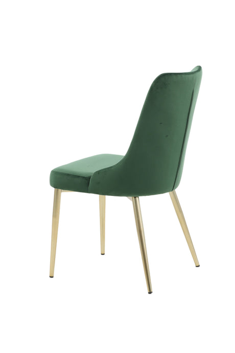 Velvet Deluxe Esszimmerstuhl - grün/Polyester - Samt - Essstühle - ALVAHOME