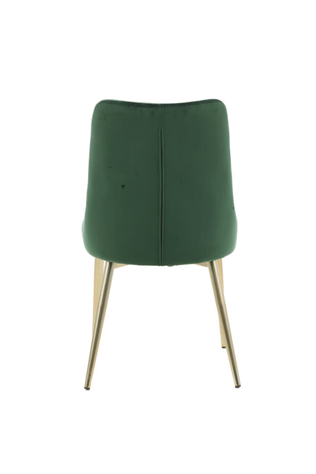 Velvet Deluxe Esszimmerstuhl - grün/Polyester - Samt - Essstühle - ALVAHOME