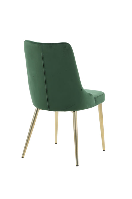 Velvet Deluxe Esszimmerstuhl - grün/Polyester - Samt - Essstühle - ALVAHOME