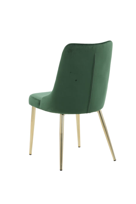 Velvet Deluxe Esszimmerstuhl - grün/Polyester - Samt - Essstühle - ALVAHOME