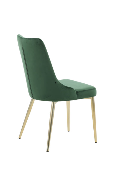 Velvet Deluxe Esszimmerstuhl - grün/Polyester - Samt - Essstühle - ALVAHOME