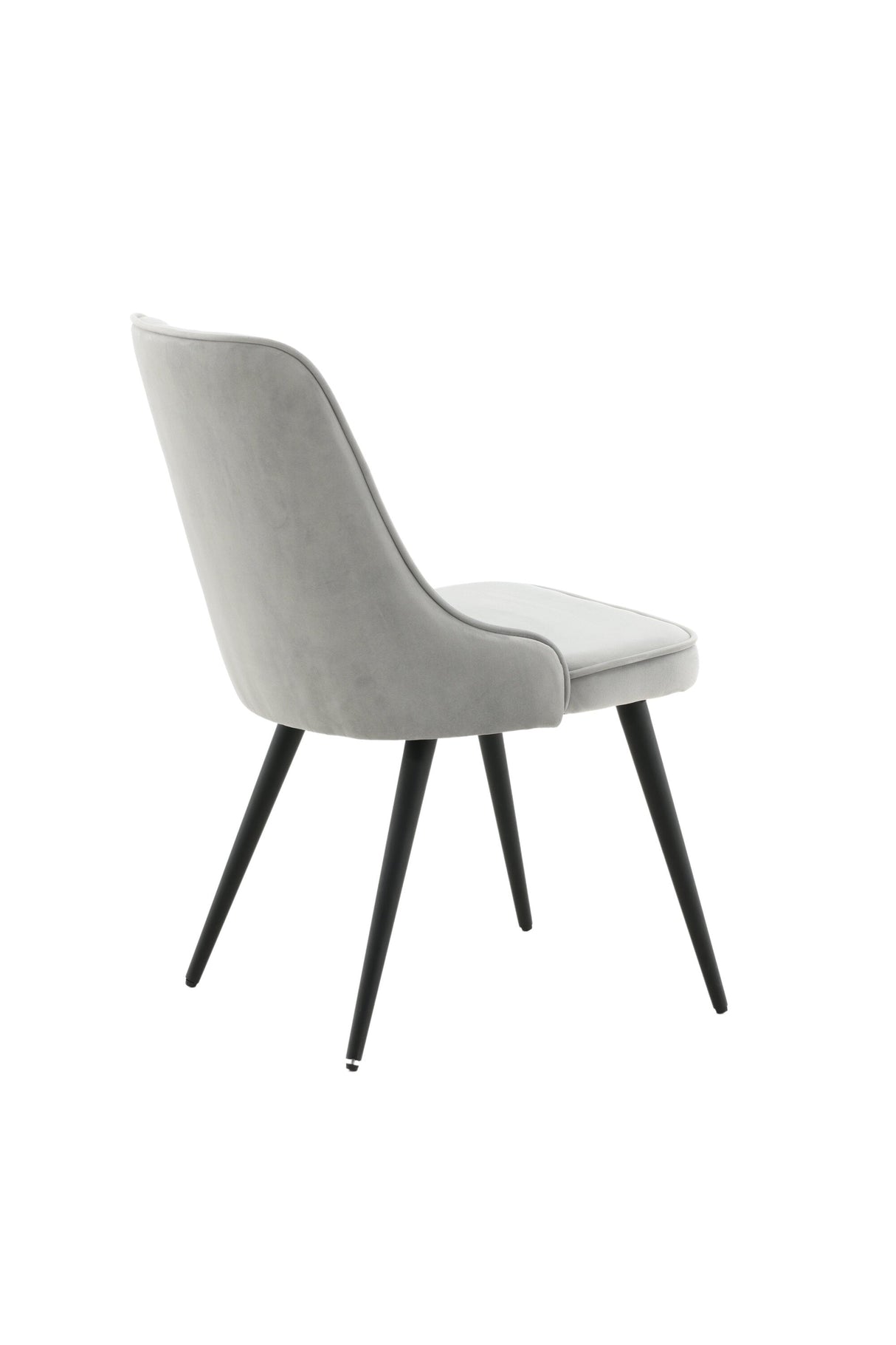 Velvet Deluxe Esszimmerstuhl - hellgrau/Polyester - Samt - Essstühle - ALVAHOME