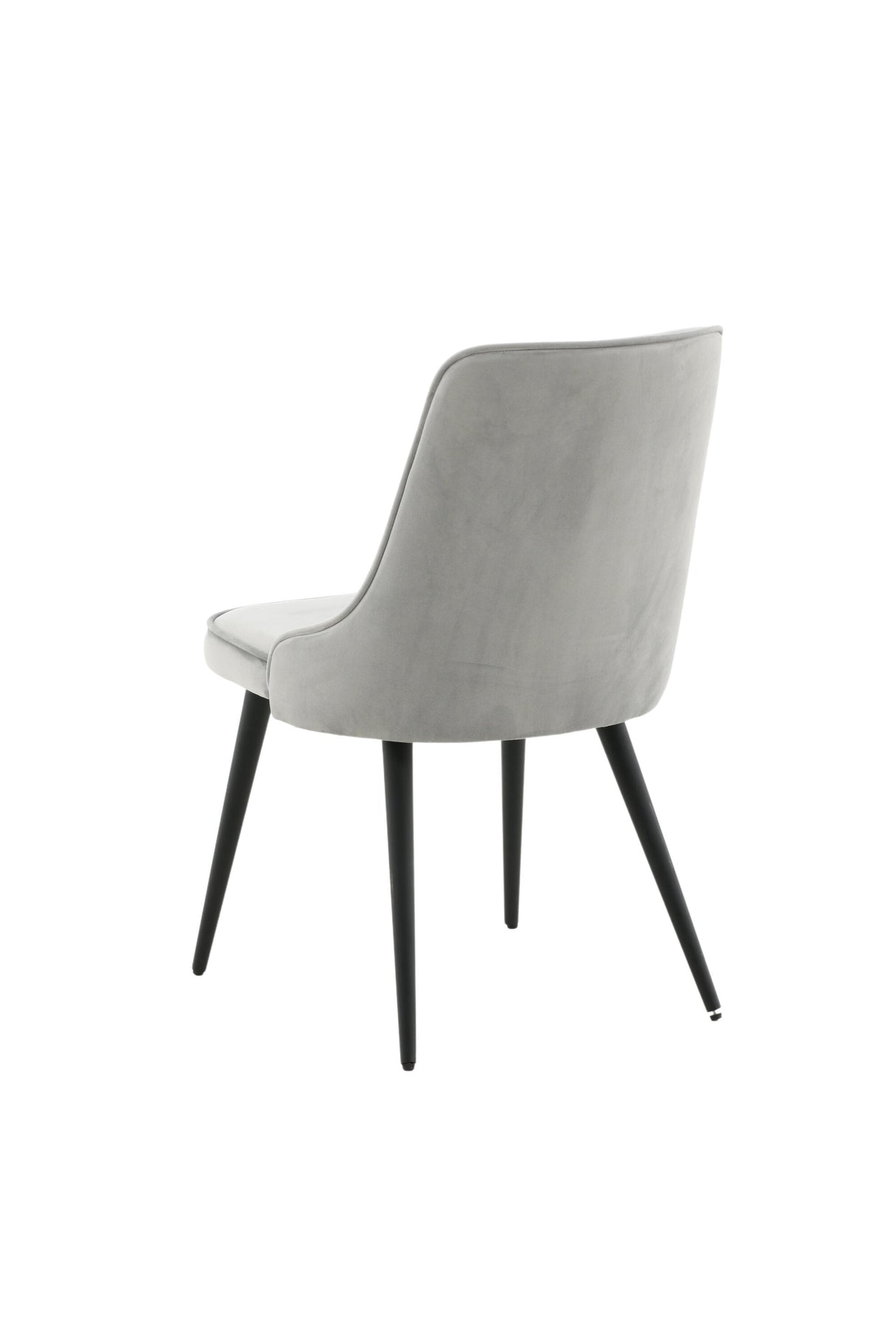 Velvet Deluxe Esszimmerstuhl - hellgrau/Polyester - Samt - Essstühle - ALVAHOME