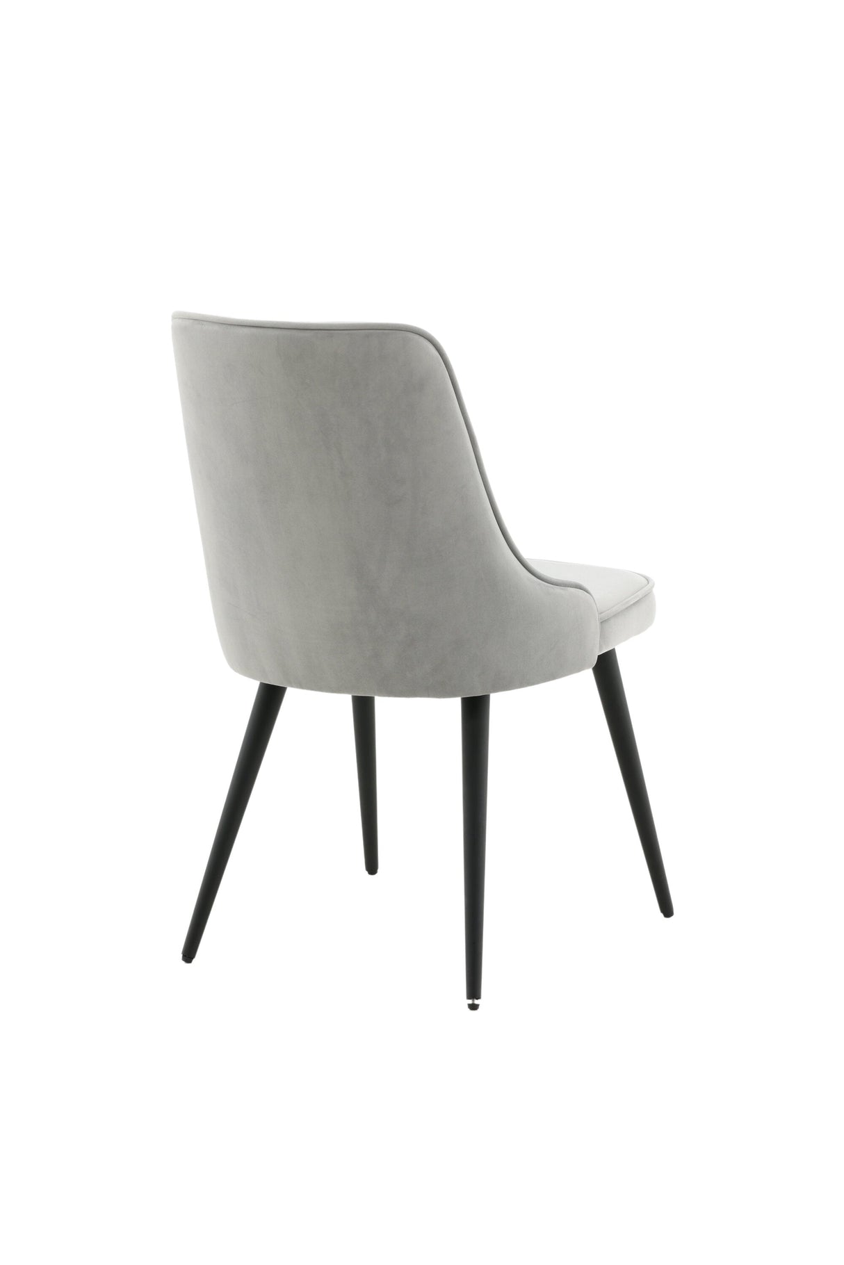 Velvet Deluxe Esszimmerstuhl - hellgrau/Polyester - Samt - Essstühle - ALVAHOME