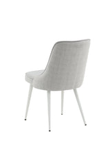 Velvet Deluxe Esszimmerstuhl - hellgrau/Polyester - Essstühle - ALVAHOME