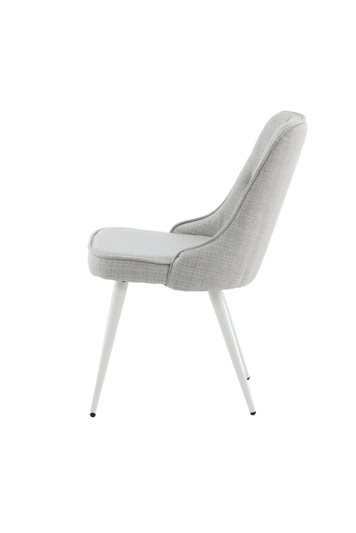 Velvet Deluxe Esszimmerstuhl - hellgrau/Polyester - Essstühle - ALVAHOME