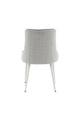 Velvet Deluxe Esszimmerstuhl - hellgrau/Polyester - Essstühle - ALVAHOME