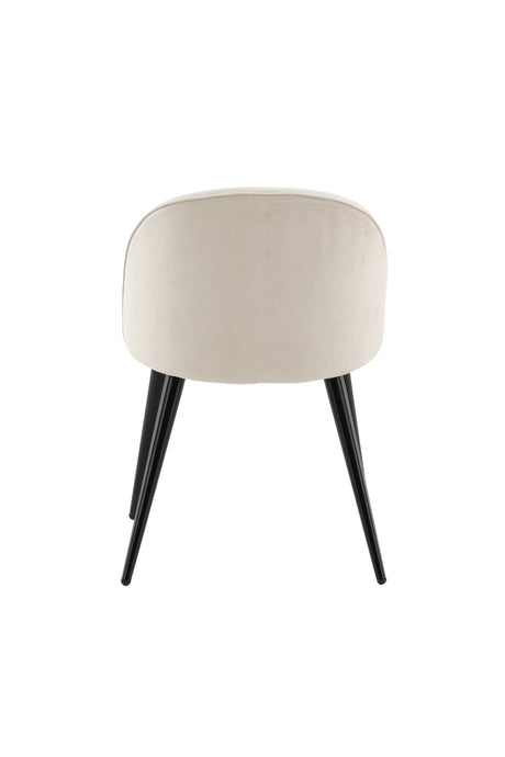 Velvet Esszimmerstuhl - beige/Polyester - Samt - Essstühle - ALVAHOME