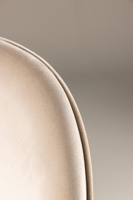 Velvet Esszimmerstuhl - beige/Polyester - Samt - Essstühle - ALVAHOME