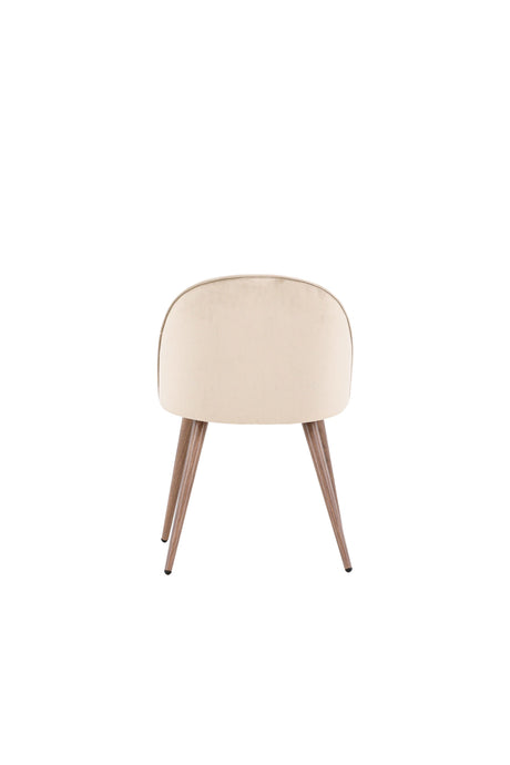 Velvet Esszimmerstuhl - beige/Polyester - Samt - Essstühle - ALVAHOME