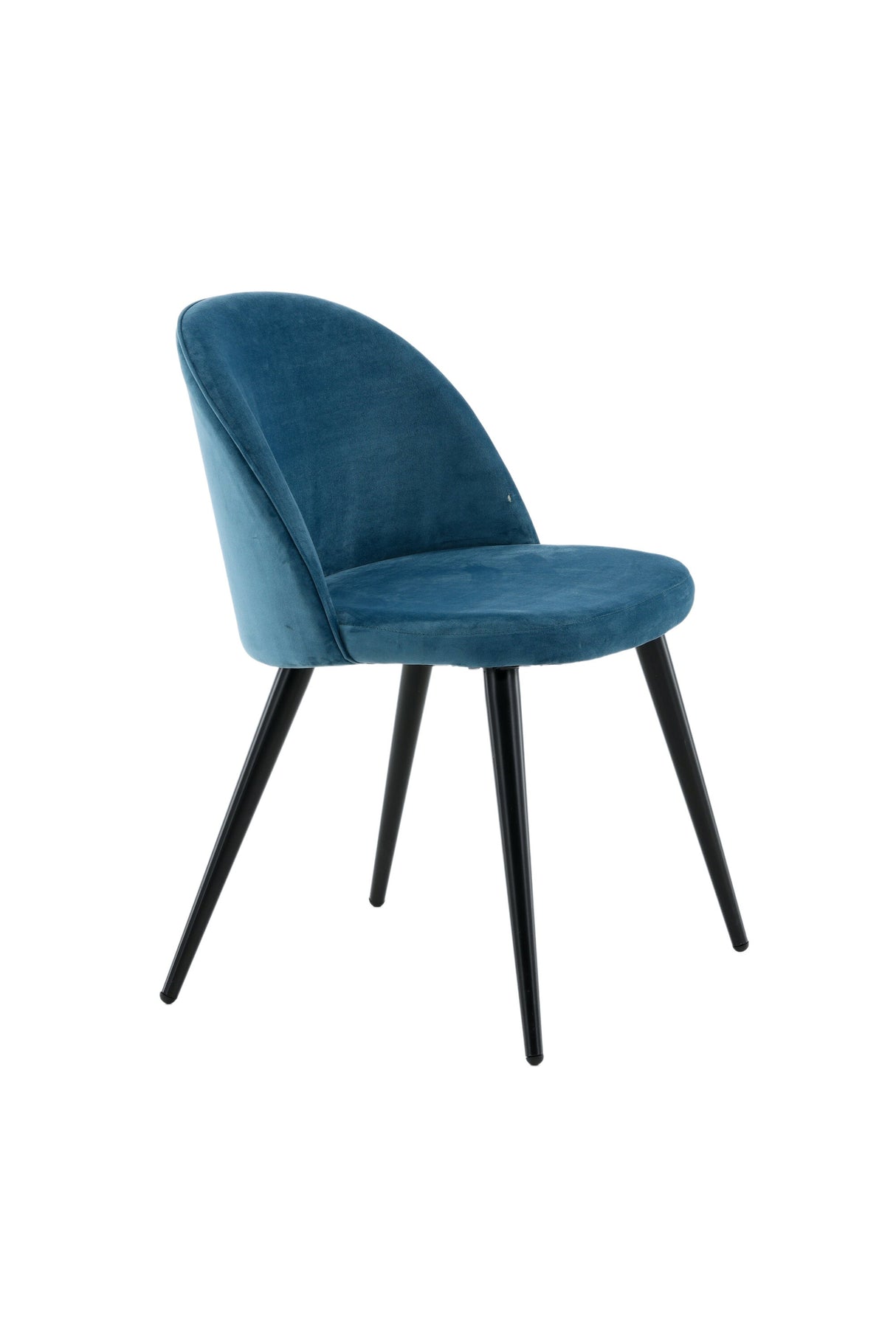 Velvet Esszimmerstuhl - blau/Polyester - Samt - Essstühle - ALVAHOME