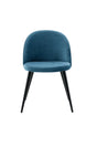 Velvet Esszimmerstuhl - blau/Polyester - Samt - Essstühle - ALVAHOME