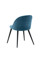 Velvet Esszimmerstuhl - blau/Polyester - Samt - Essstühle - ALVAHOME