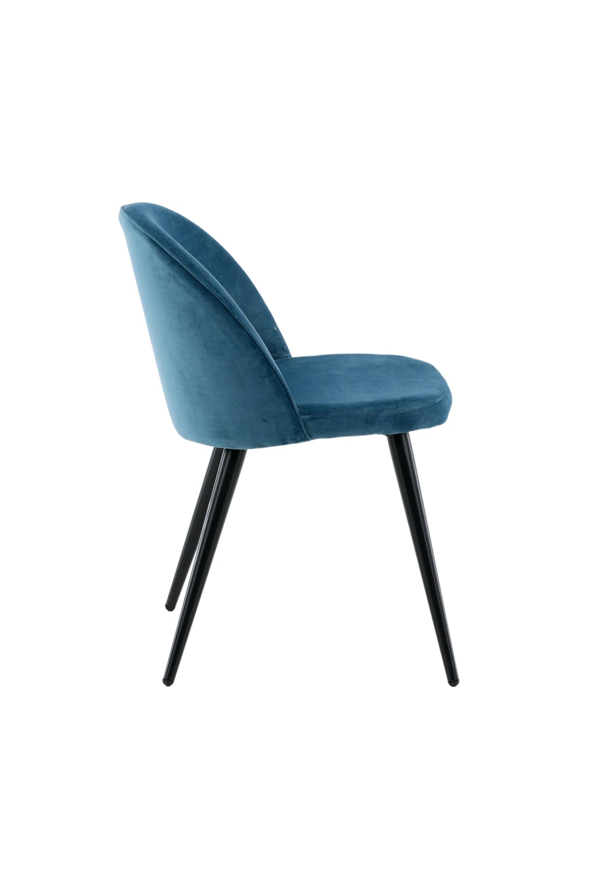 Velvet Esszimmerstuhl - blau/Polyester - Samt - Essstühle - ALVAHOME