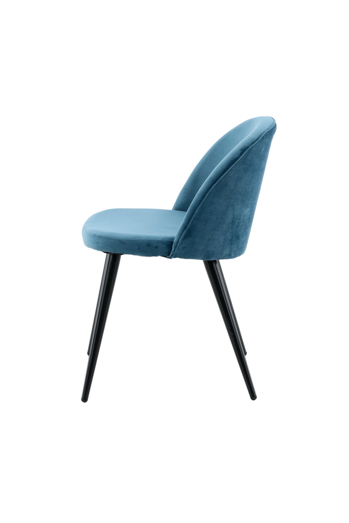 Velvet Esszimmerstuhl - blau/Polyester - Samt - Essstühle - ALVAHOME
