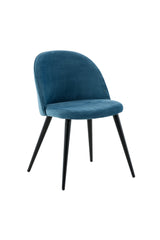 Velvet Esszimmerstuhl - blau/Polyester - Samt - Essstühle - ALVAHOME