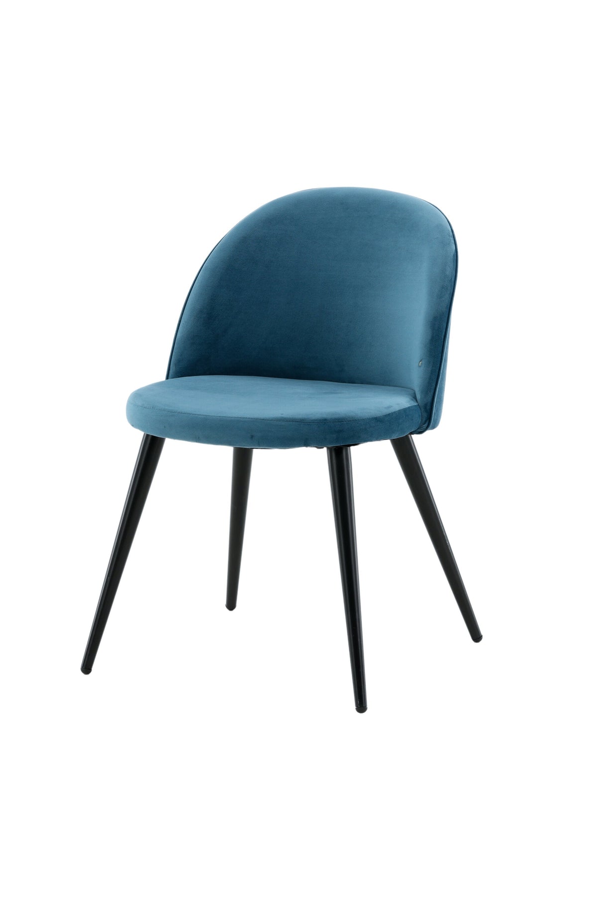 Velvet Esszimmerstuhl - blau/Polyester - Samt - Essstühle - ALVAHOME