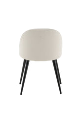 Velvet Esszimmerstuhl - créme/Polyester - Kord - Essstühle - ALVAHOME