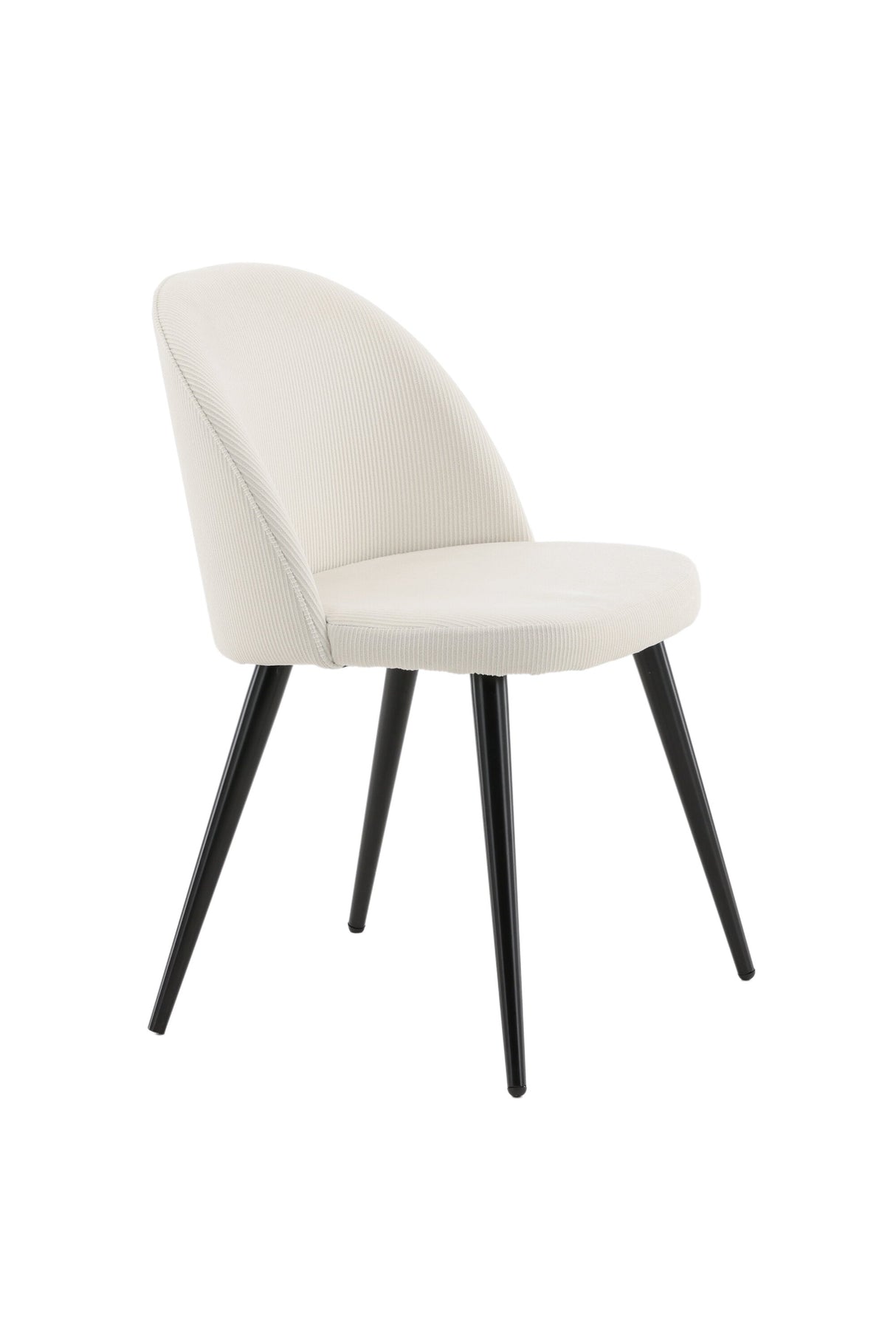 Velvet Esszimmerstuhl - créme/Polyester - Kord - Essstühle - ALVAHOME