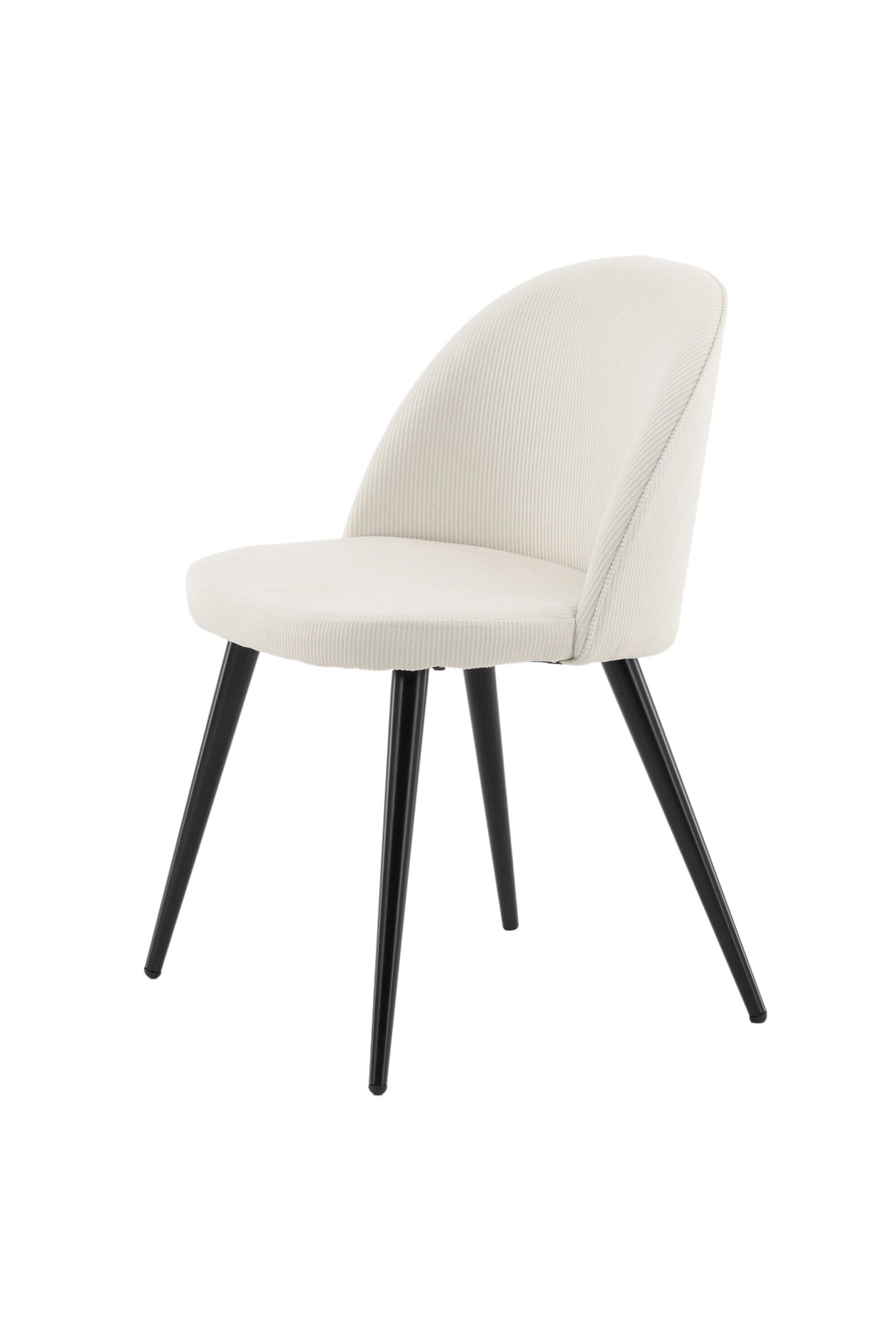 Velvet Esszimmerstuhl - créme/Polyester - Kord - Essstühle - ALVAHOME
