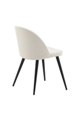 Velvet Esszimmerstuhl - créme/Polyester - Kord - Essstühle - ALVAHOME