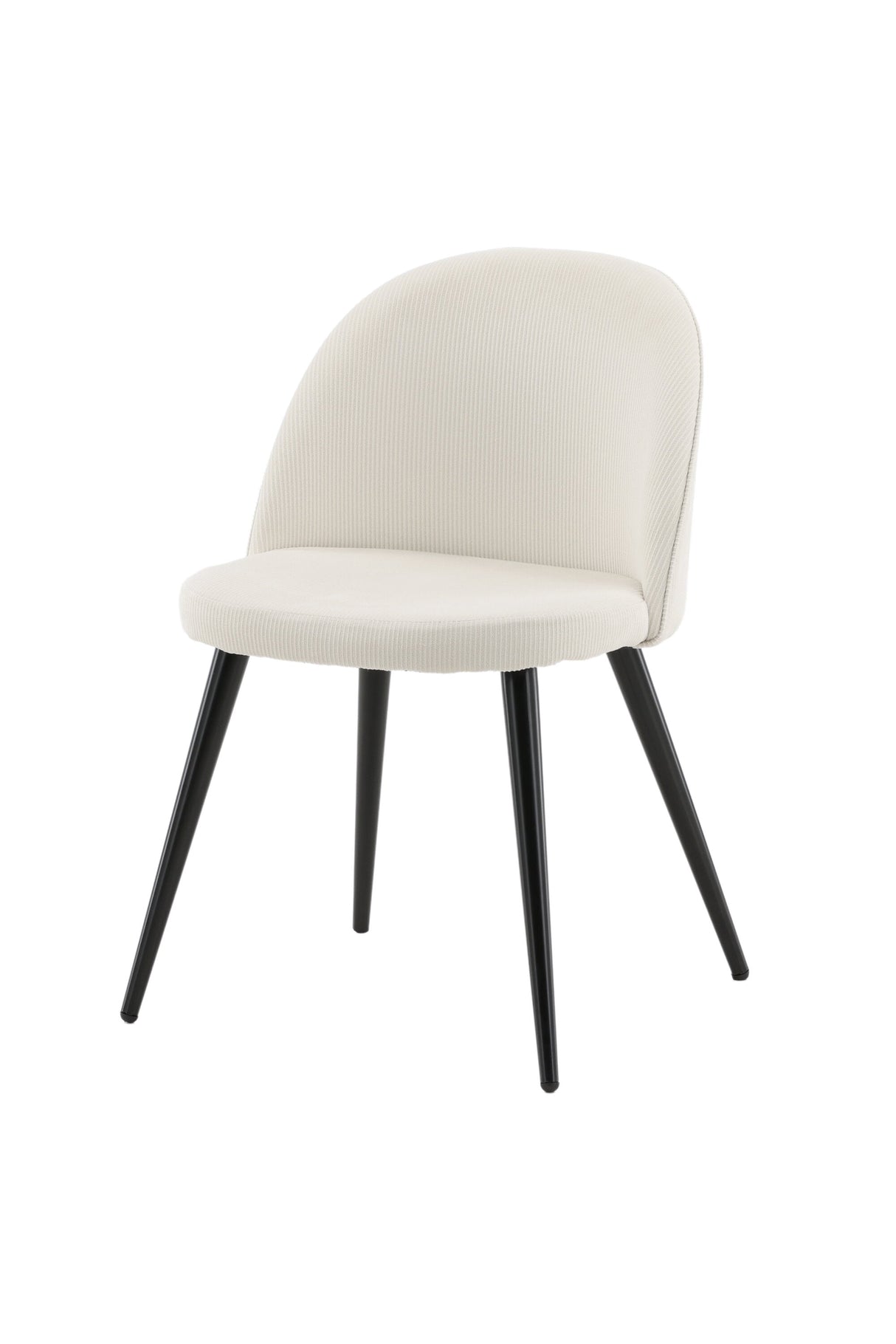 Velvet Esszimmerstuhl - créme/Polyester - Kord - Essstühle - ALVAHOME