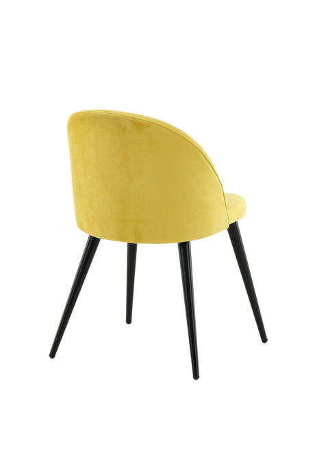 Velvet Esszimmerstuhl - gelb/Polyester - Samt - Essstühle - ALVAHOME