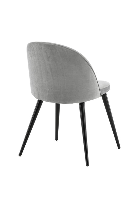 Velvet Esszimmerstuhl - grau/Polyester - Samt - Essstühle - ALVAHOME