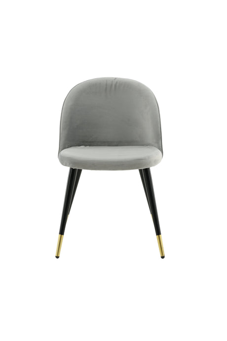 Velvet Esszimmerstuhl - grau/Polyester - Samt - Essstühle - ALVAHOME