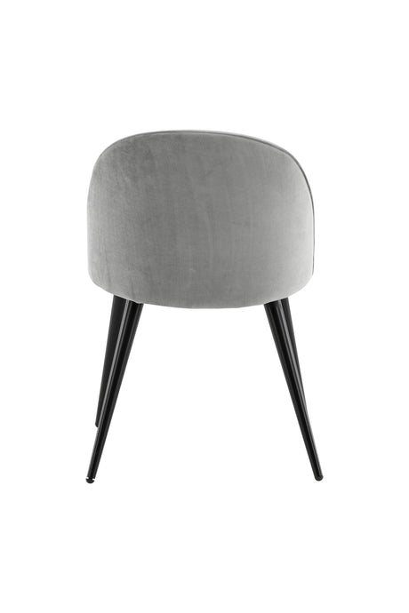 Velvet Esszimmerstuhl - grau/Polyester - Samt - Essstühle - ALVAHOME