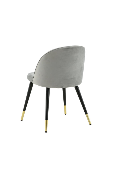 Velvet Esszimmerstuhl - grau/Polyester - Samt - Essstühle - ALVAHOME