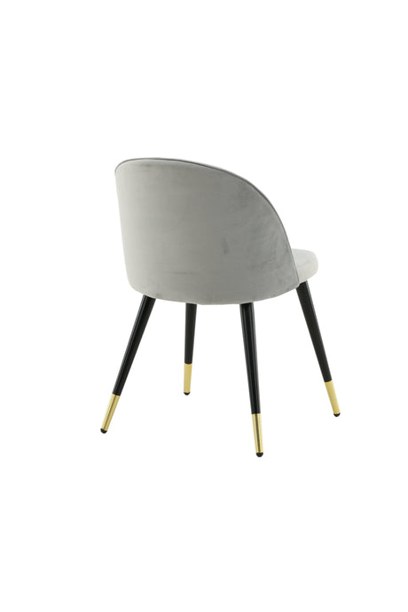 Velvet Esszimmerstuhl - grau/Polyester - Samt - Essstühle - ALVAHOME