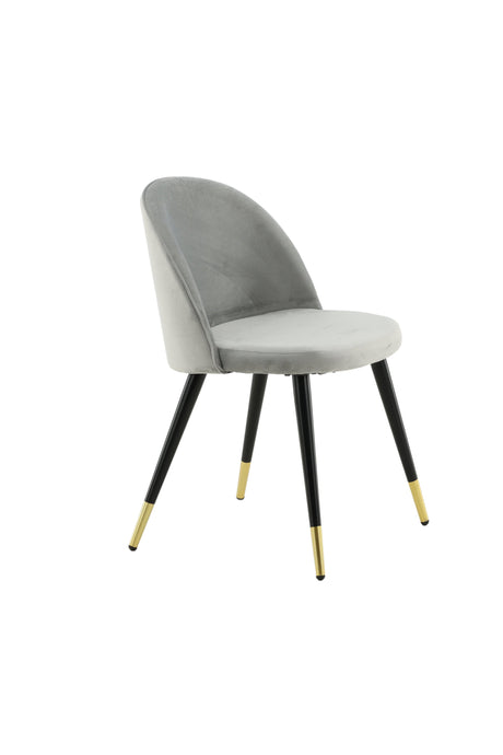 Velvet Esszimmerstuhl - grau/Polyester - Samt - Essstühle - ALVAHOME